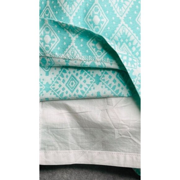 Southern Tide Paislee Ikat Jacquard Shift Dress Size 6 - Bermuda Teal - Picture 13 of 14